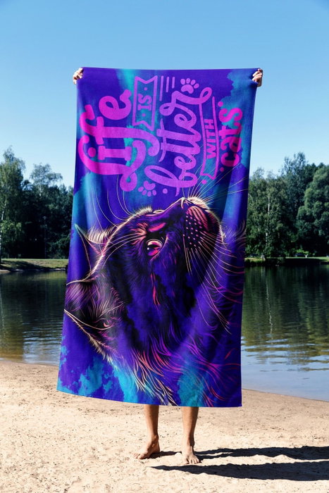 Mjölnir Toalla de Playa 90 Multicolor 70% Poliéster 30% Poliamida 90x150cm